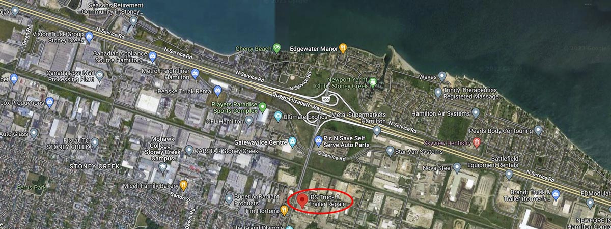 Map to IRS Truck & Trailer Repair